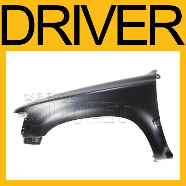 1990-1995 toyota 4runner driver front fender primered black steel replacement lh