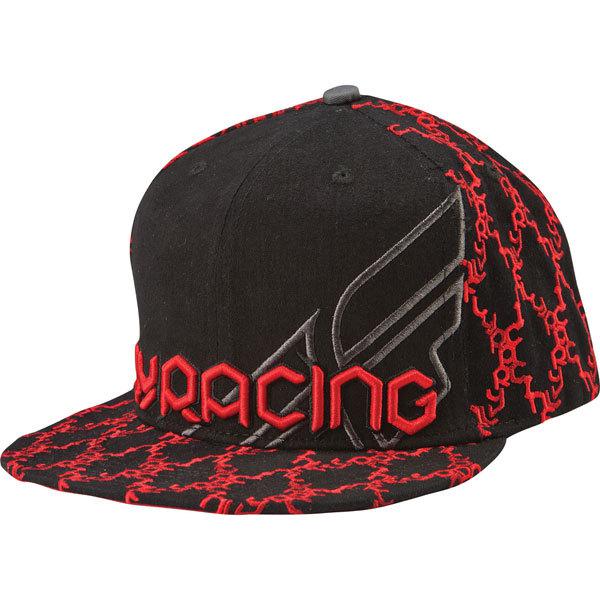 Red s/m fly racing lynx hat