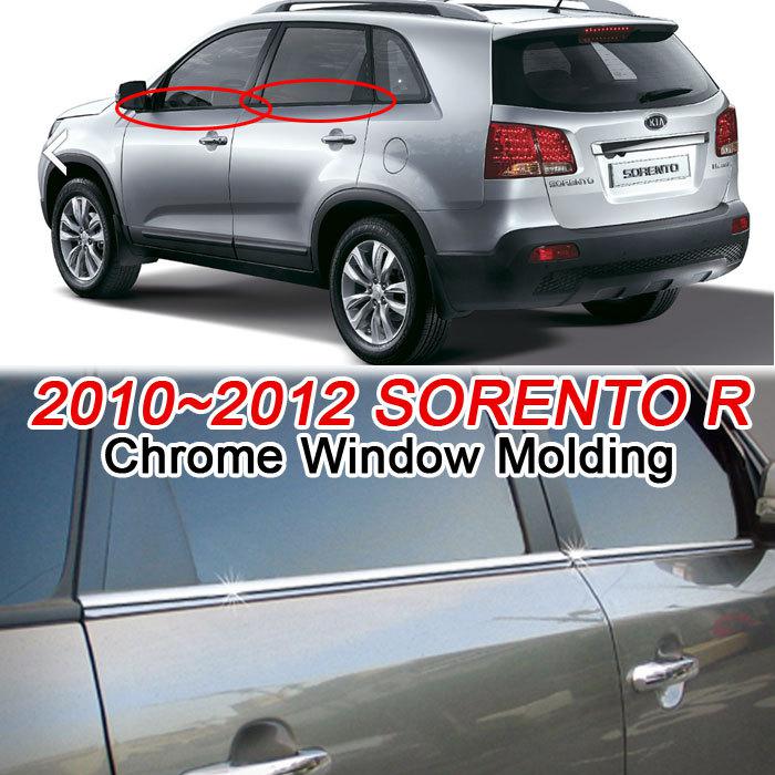 2010~2012 sorento r chrome window molding car exterior trim moulding k-245