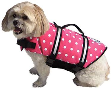 Paws aboard pp1300 des dog life jkt pink dot s