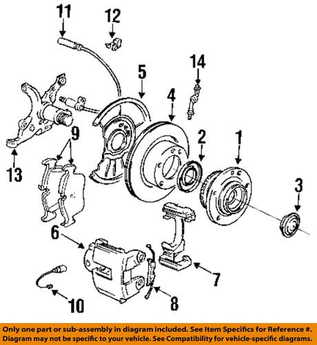 Bmw oem 34116761242 disc brake pad/brake pad or shoe, front