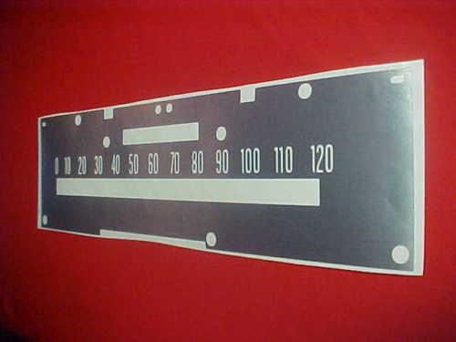 1966-1967lincoln continental dash speedo face decal