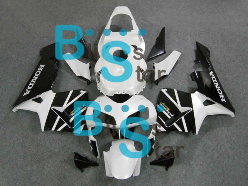 Injection fairing white black fit cbr 600 rr cbr600rr 2003-2004 04 f w4