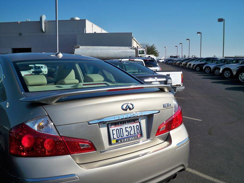 2013 infiniti m35x spoiler - custom style