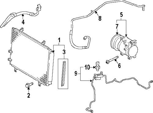 Toyota 8846006230 genuine oem factory original condenser