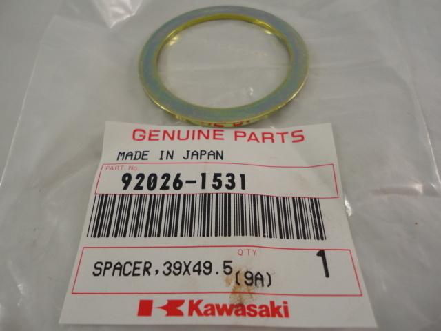 Nos  kawasaki  spacer t=1.5  39x49.5x1.6  kvf300 prairie 1999 - 2002  92026-1531