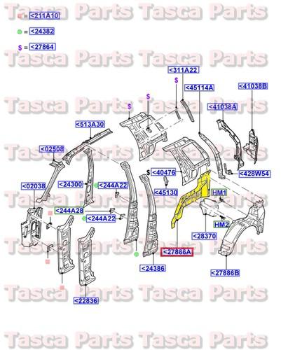 Brand new oem rh rear wheelhouse 2002-10 explorer & mountaineer 2003-5 aviator