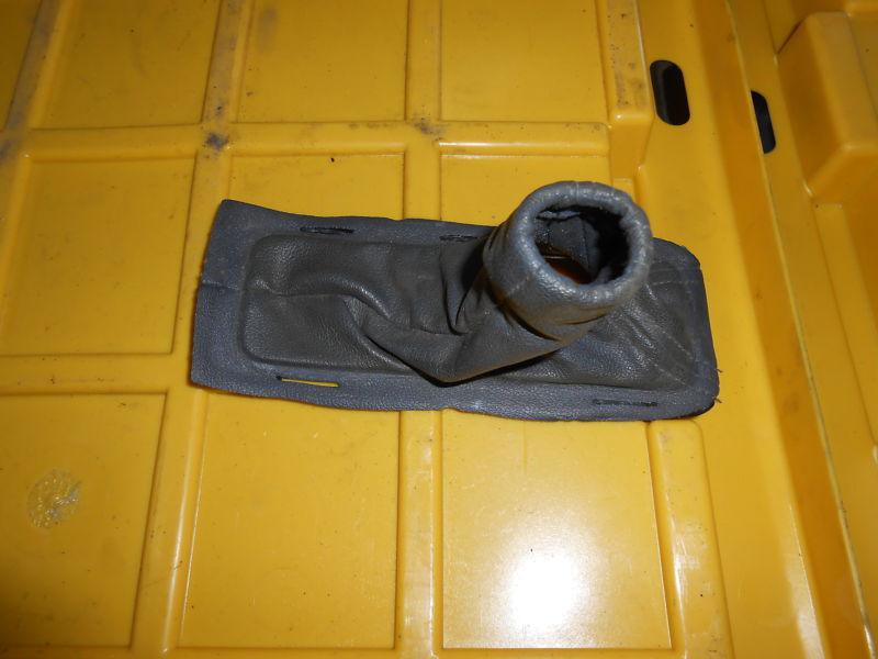 98 00 volvo s70 emergency e brake parking handle boot leather gray c20