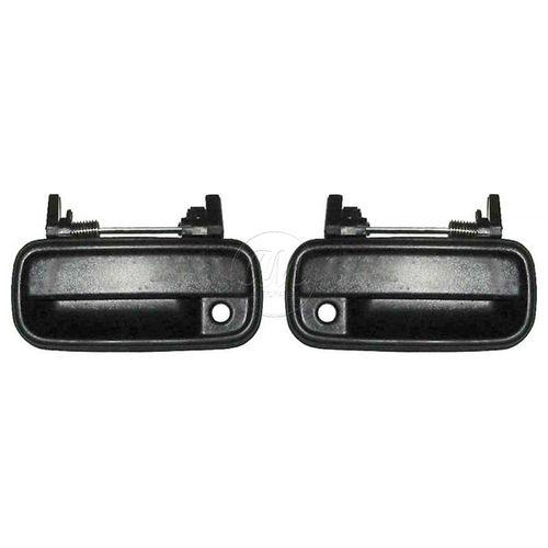 89-95 toyota 4runner pickup truck front black exterior door handle set pair