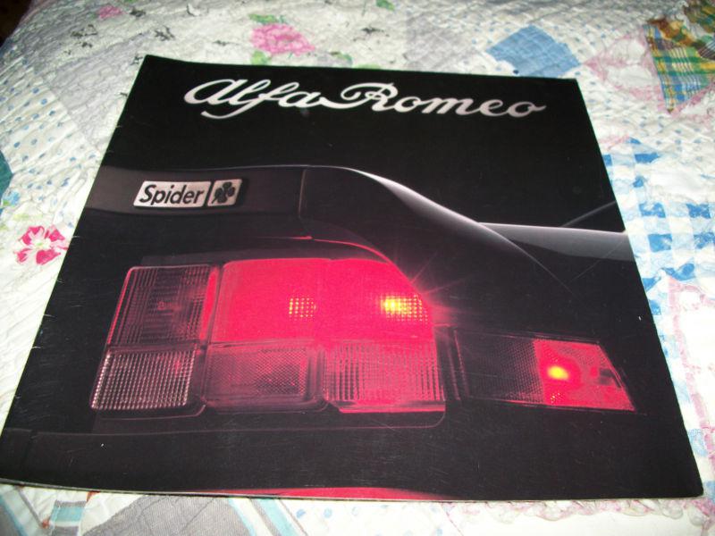 Alfa romeo  1987  sales brochure