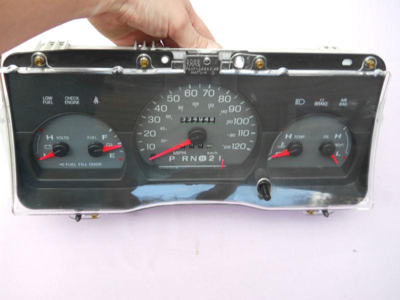 98 99 00 01 02 mercury grand marquis instrument cluster assembly tested (30i)