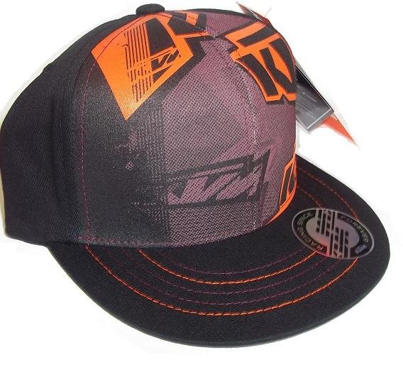 Brand new ktm men's fragmented flat brim flexfit hat small / medium upw135892