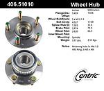 Centric parts 406.51010e rear hub assembly