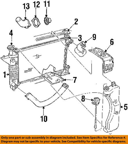 Ford oem 2r3z8a080ac radiator-recovery tank