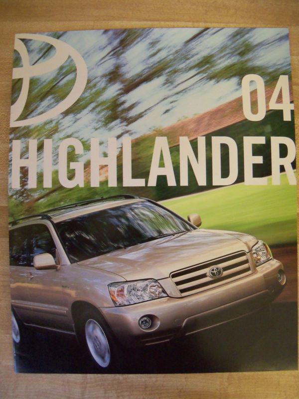 2004 toyota highlander sales brochure 