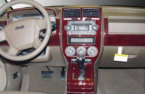 Jeep liberty sport limited interior wood dash trim kit 2008 2009 2010 2011 2012