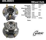 Centric parts 406.46003e rear hub assembly