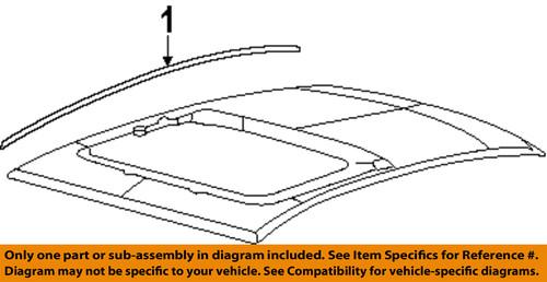 Ford oem 8s4z5450463c roof-roof molding