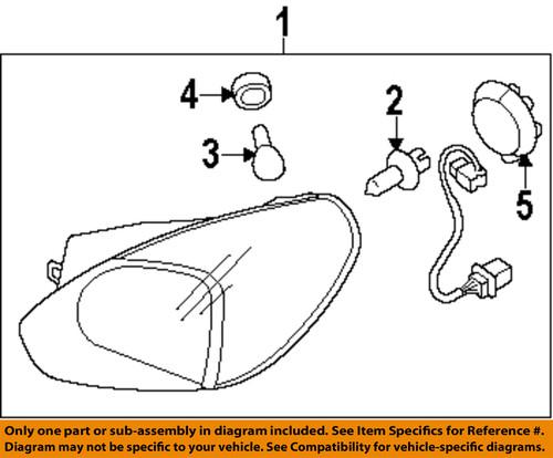 Hyundai oem 1864761566l headlight bulb-headlamp bulb