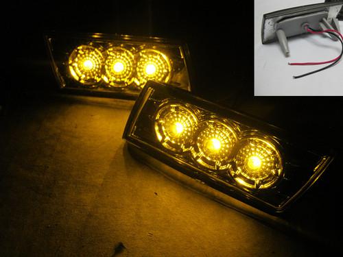 Chrysler 300 / 300c 05-07 amber led smoke bumper lights turn signal lamps