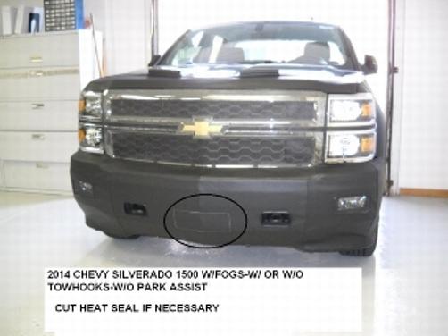 Lebra front end mask chevy silverado 1500 2014 with fog lights 