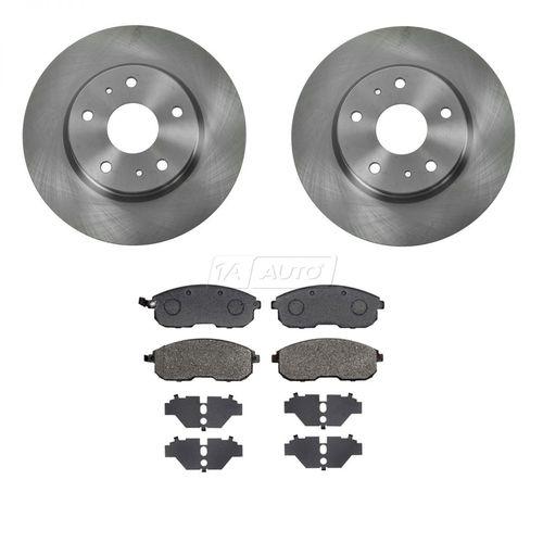 07-08 suzuki sx4 sx-4 front semi metallic brake pads & 2 rotors discs kit set