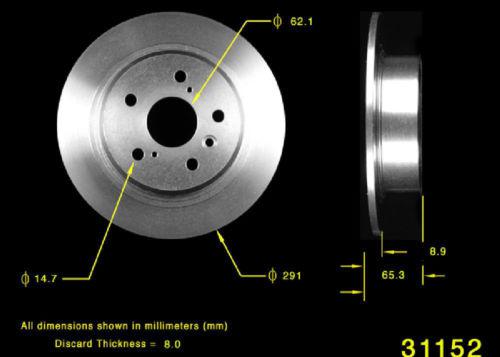 Bendix prt5070 rear brake rotor/disc-disc brake rotor