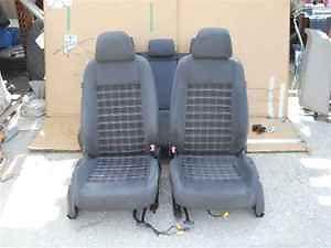 06 09 jetta gli grey cloth front rear seat set nice oem