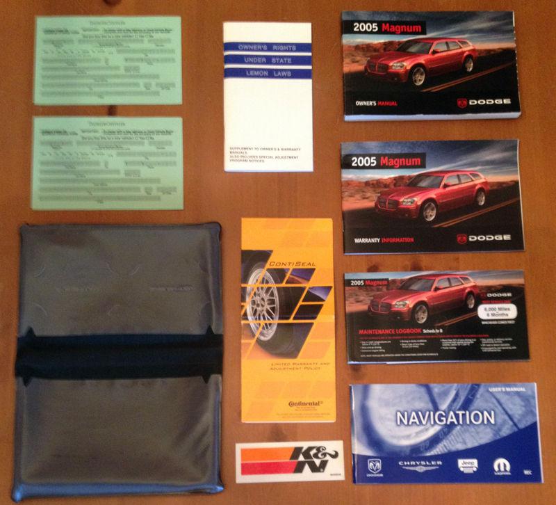 2005 dodge magnum owners manual set navigation case oem fast n free us shipping