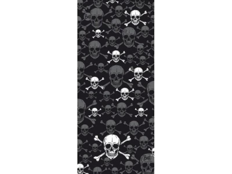 Original buff gaiter/neck tube - black skull & crossbones