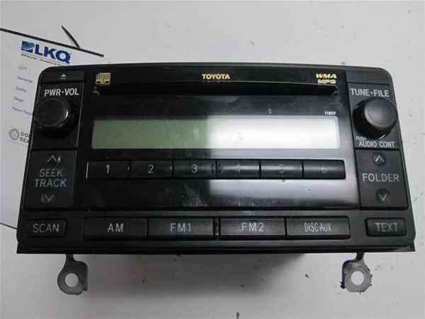 06 07 08 toyota yaris cd mp3 player radio oem