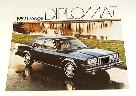 1982 82 dodge diplomat brochure 