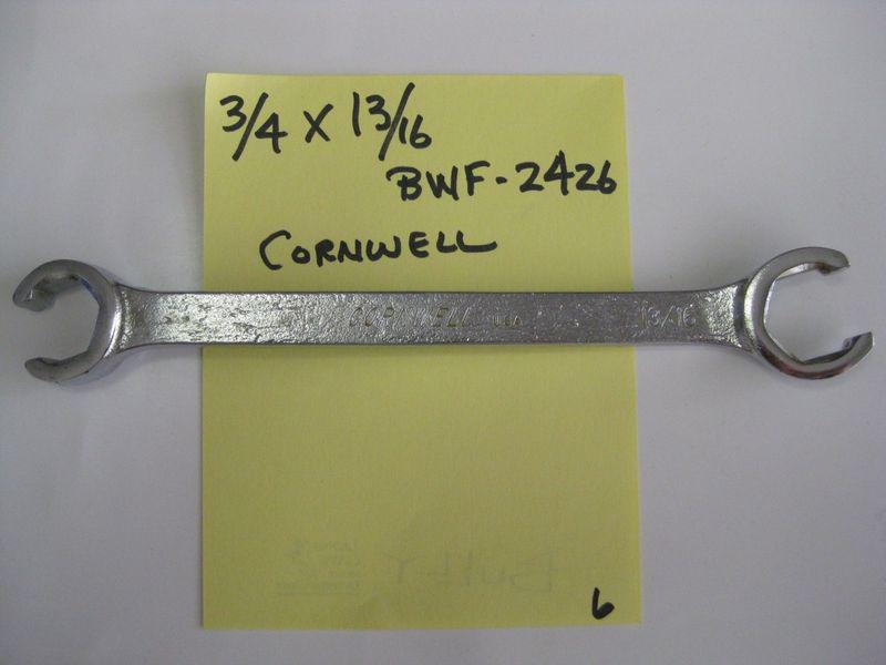 Cornwell 3/4" x 13/16" flare nut 6 point wrench #bwf-2426 new made in usa