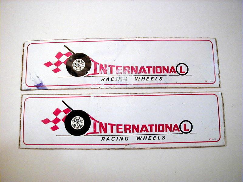 International racing wheels decals new 2 decals