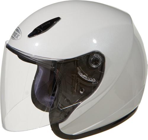 G-max gm17 spc motorcycle helmet pearl white small