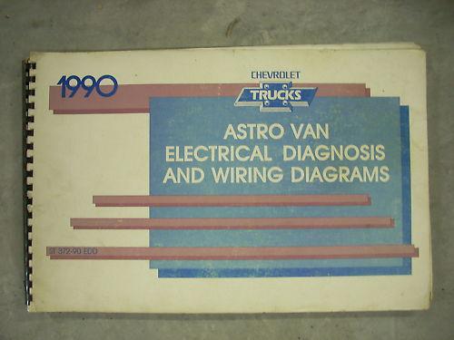 1990 90 chevrolet astro van minivan electrical wiring diagram service manual