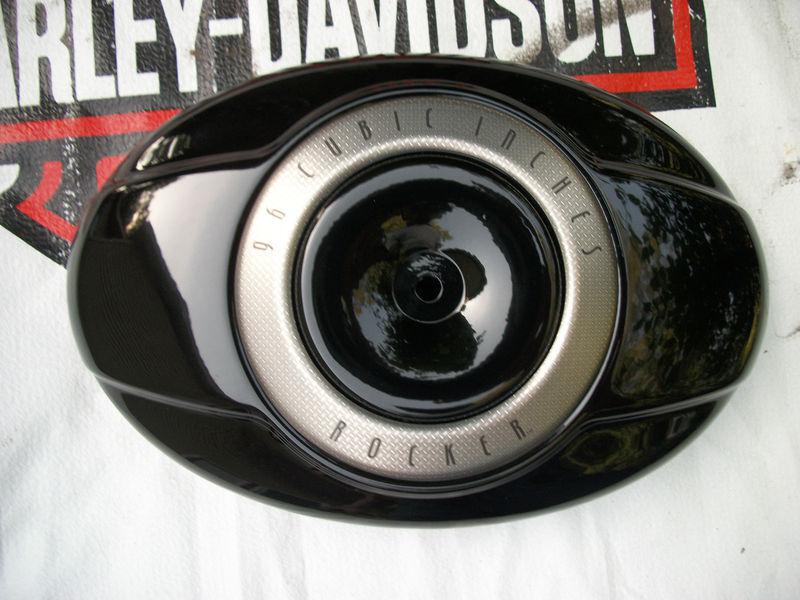 Harley rocker  air cleaner cover gloss -wrinkle flat black u-pick