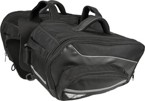 Fly racing grande saddlebags black one size