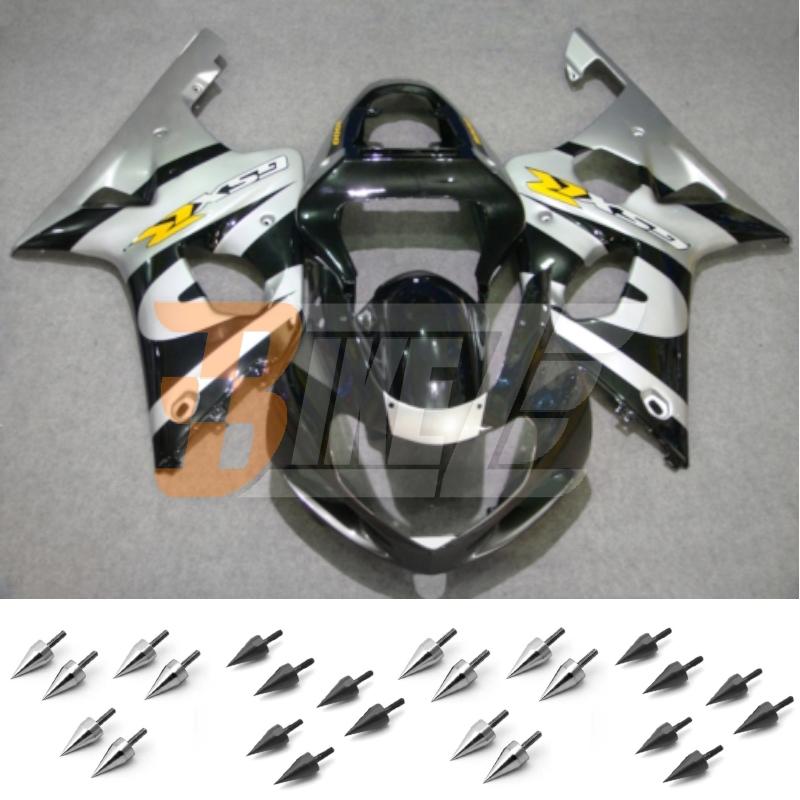 Bolt kit & injection fairing kit bodywork for suzuki gsx r 1000 k1 2001 2002 ak