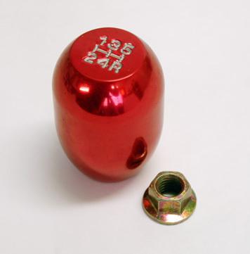 Jdm red 5 speed gear shift knob fits honda acura