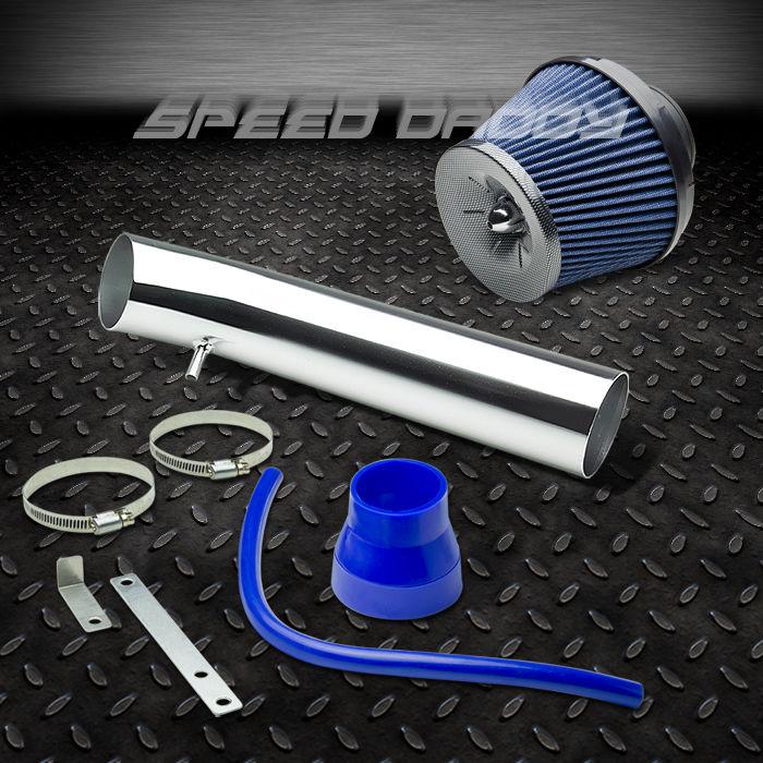 Short ram air intake induction+blue carbon filter kit 92-95 civic eg1 eg2 eh ej