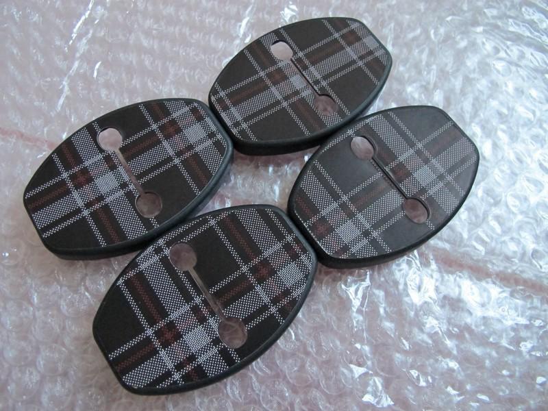 Plaid scotland door striker cover for vw golf mk6 gti r20 cc bora polo touareg