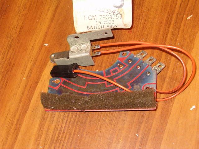 1971 pontiac oldsmobile ac heater circuit board assy nos gm delco 15-7533 