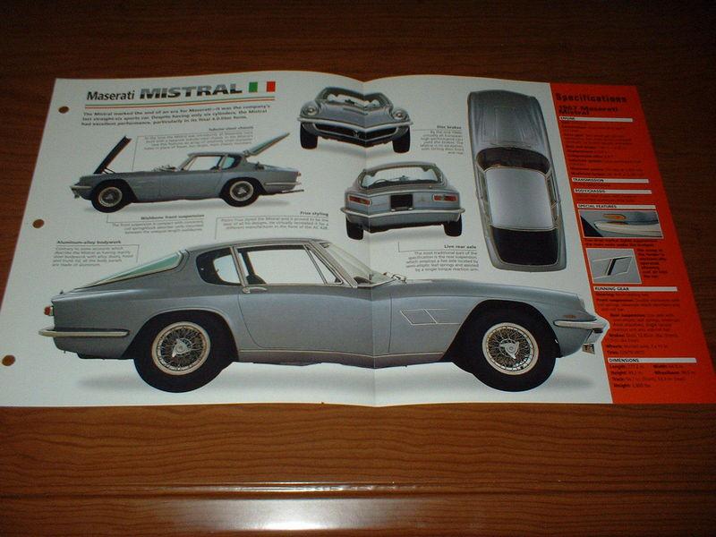 ★★1967 maserati mistral spec sheet brochure info photo 63 64 65 66 67 68 69 70★★