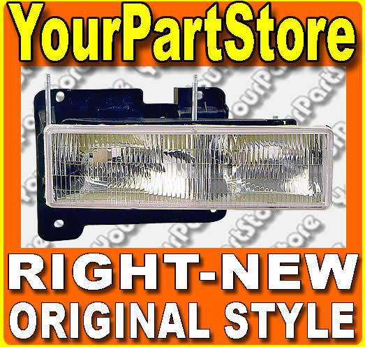 90 91 92 93 94 95 96 97 98 chevy gmc pu pickup truck headlight headlamp right