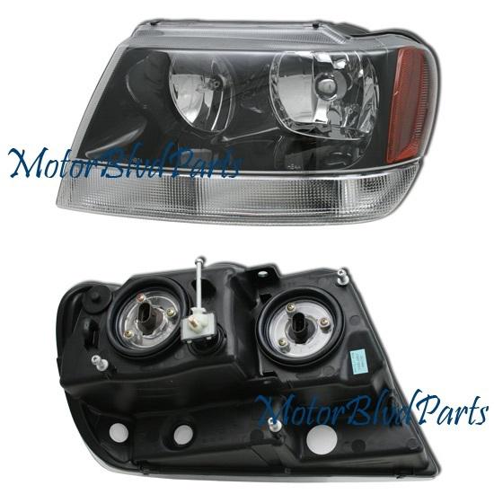 Feb/02-03 grand cherokee laredo model headlight headlamp left driver side