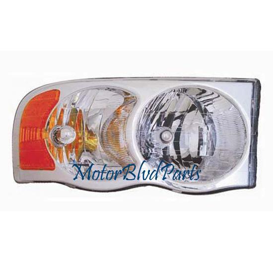 02-05 dodge ram pickup headlight headlamp passenger rh