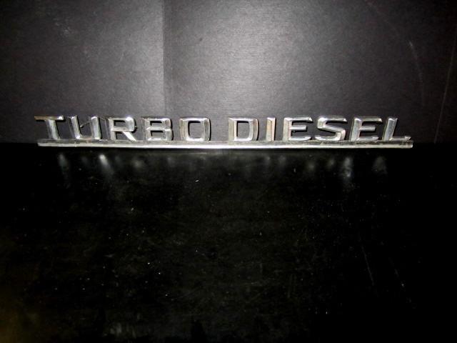 Mercedes benz oe emblem ornament   " turbodiesel "     oe # 126 817 11 15