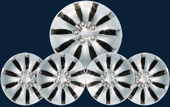 '08-12 honda accord lx style 16" chrome upgrade hubcap wheel cover set/4 439-16c