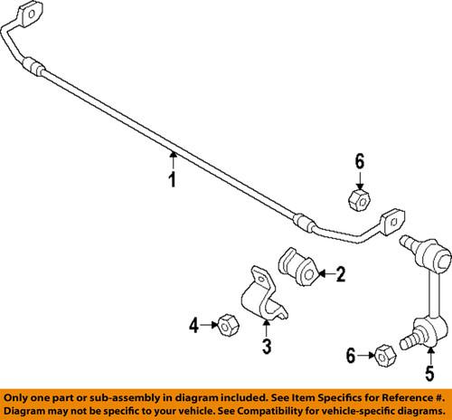 Mazda oem 999401000 suspension stabilizer bar link nut/chassis component